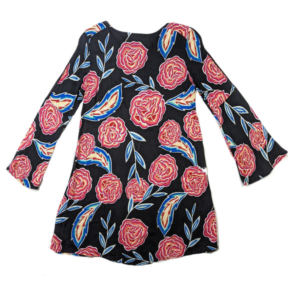 Roxy 'East Coast Dreamer' Bell Sleeve Floral Print Dress Size XS - Picture 2 of 7